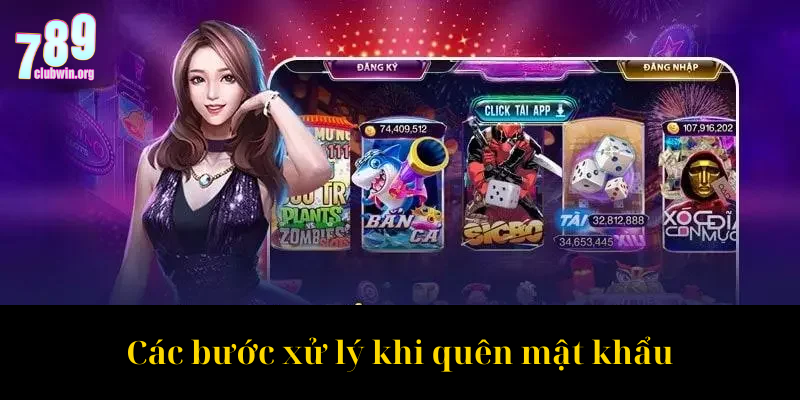Các bước xử lý khi quên mật khẩu