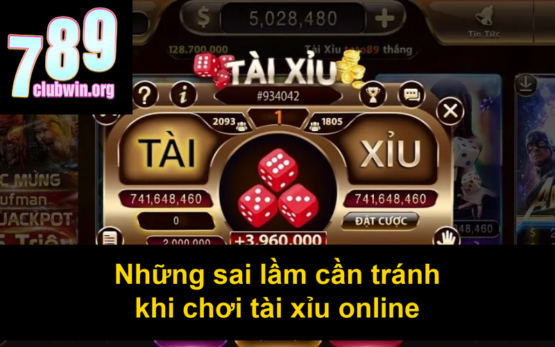 Những sai lầm cần tránh khi chơi tài xỉu online